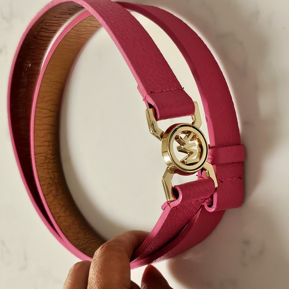 Michael Kors Accessories - Michael Kors Pink and Gold Belt with Luxurious Design